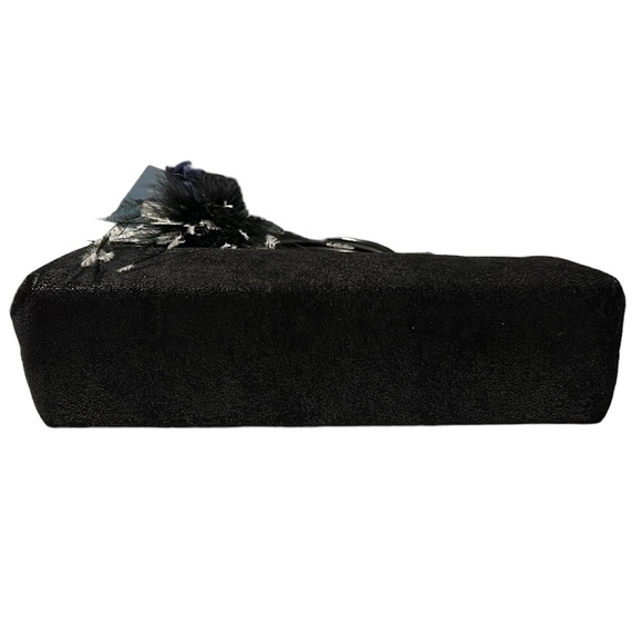 Michael Murrillo Handcrafted Black Handbag with Wooden Handles - Picture 4 of 7